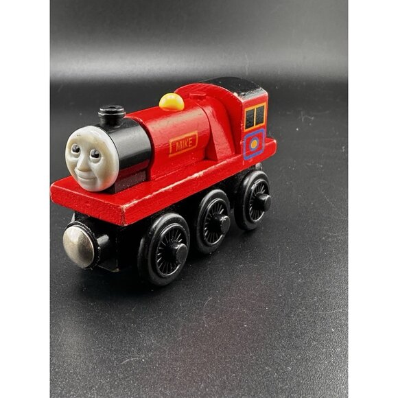 Thomas Wooden Railway Vtg 2001 Mike Train Engine Learning Curve - Picture 5 of 12